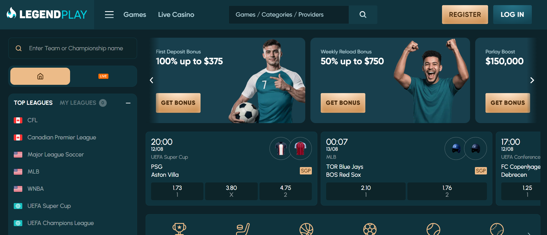Legendplay online kasino